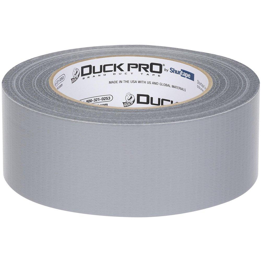 Shurtape Silver 55m x 48mm Plastic and Cloth and Rubber Duct Tape (Case of 24 Rolls) 