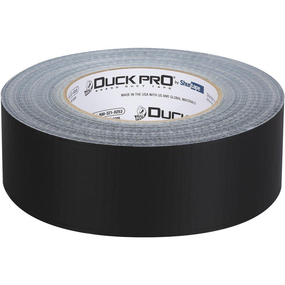 Shurtape Black 55m x 48mm Plastic and Cloth Duct Tape (Case of 24 Rolls) 