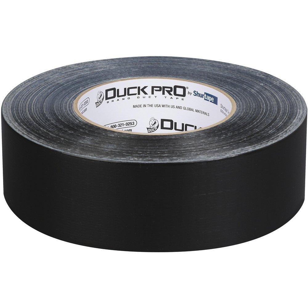 Shurtape Black 55m x 48mm Plastic and Cloth Duct Tape (Case of 24 Rolls) 