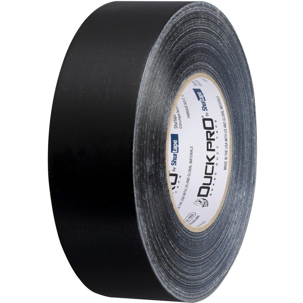 Shurtape Black 55m x 48mm Plastic and Cloth Duct Tape (Case of 24 Rolls) 