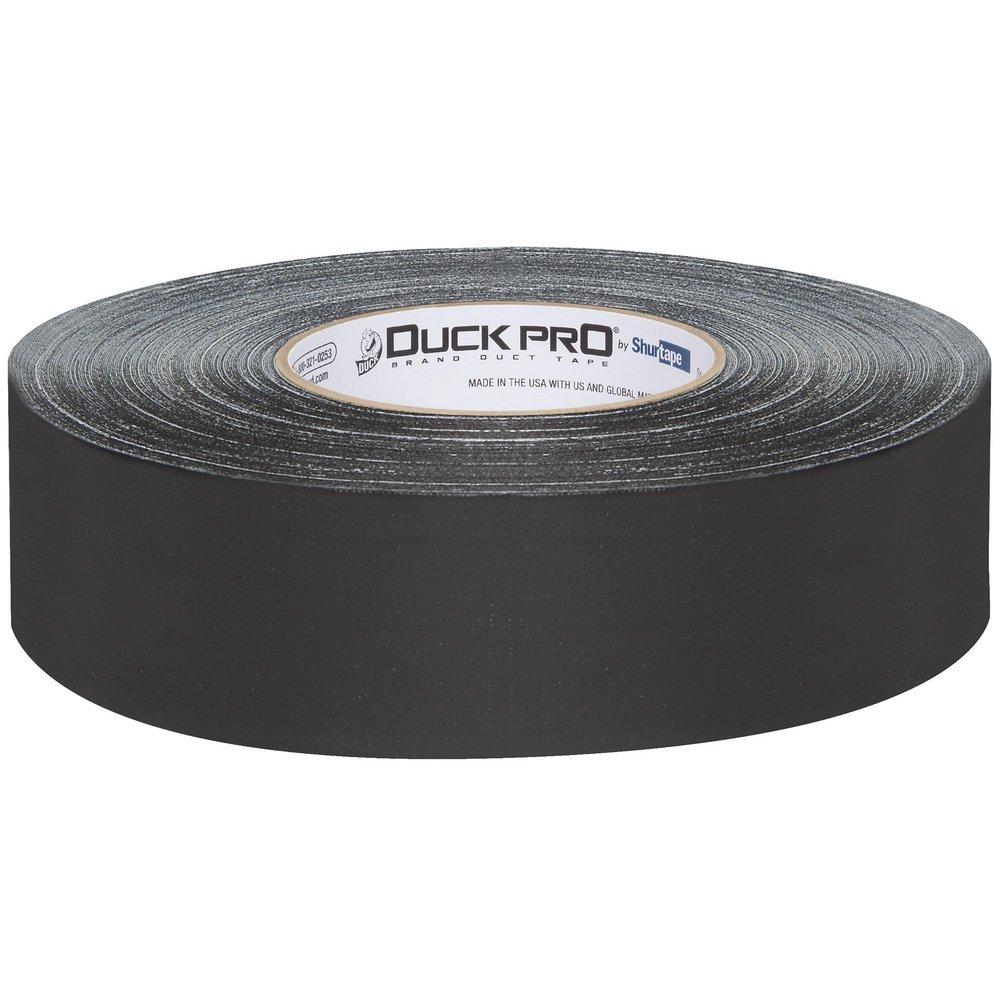 Shurtape Black 55m x 48mm Plastic and Cloth Duct Tape (Case of 24 Rolls) 