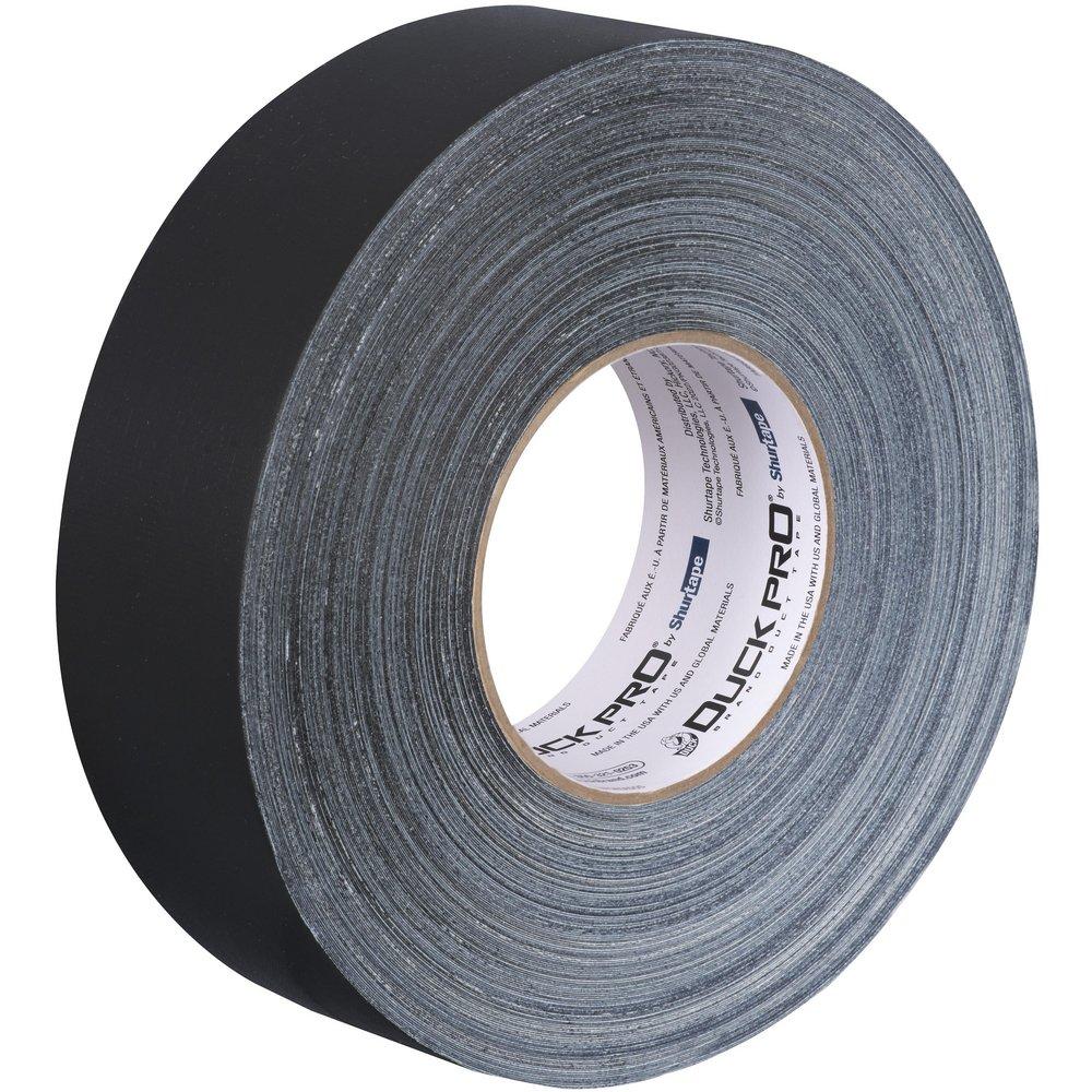Shurtape Black 55m x 48mm Plastic and Cloth Duct Tape (Case of 24 Rolls) 