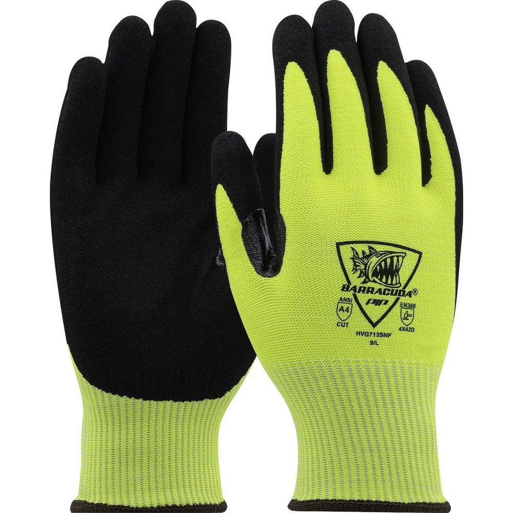 Dz Barracuda Hi-Vis Smls Knit Glv 