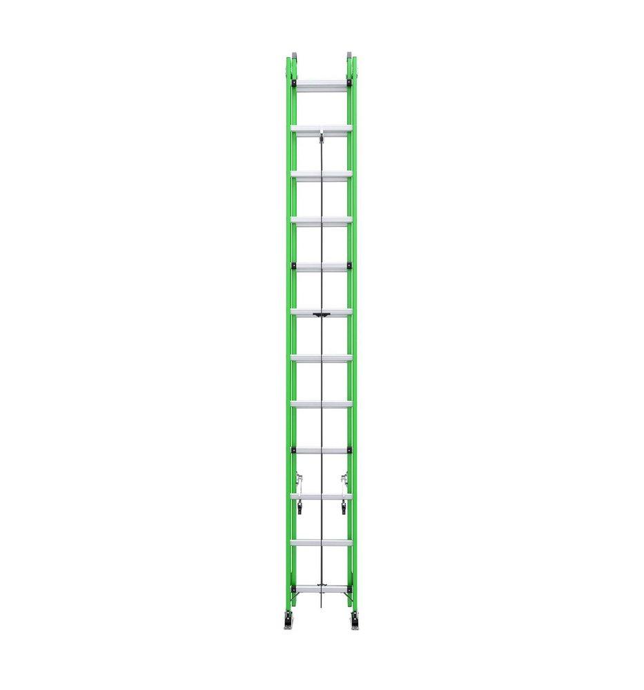 24FT FIBERGLASS AERO BOX RAIL EXTENSION LADDER TYPE IAA B7124-2 