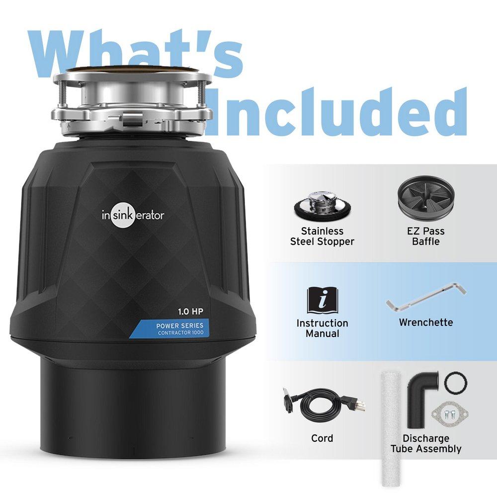 1 hp Garbage Disposal with Cord 
