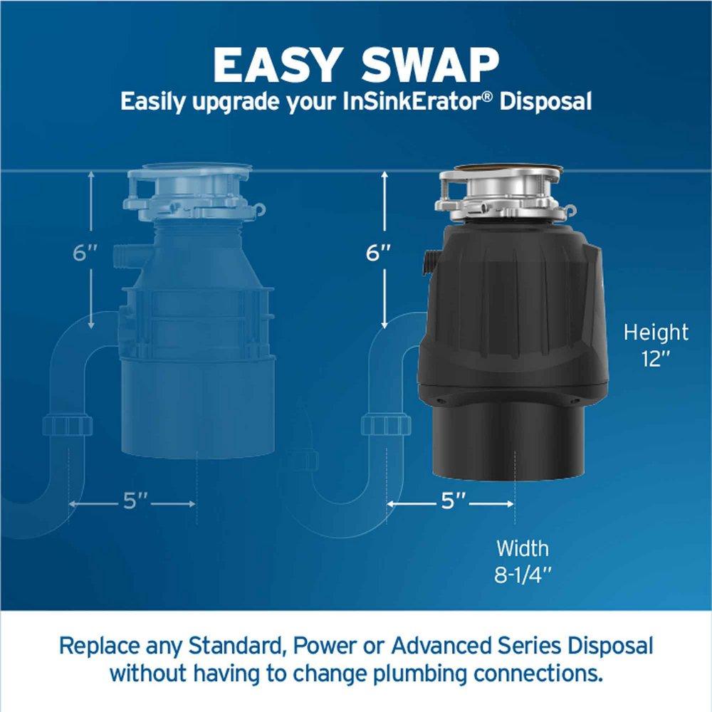 1 hp Garbage Disposal with Cord 