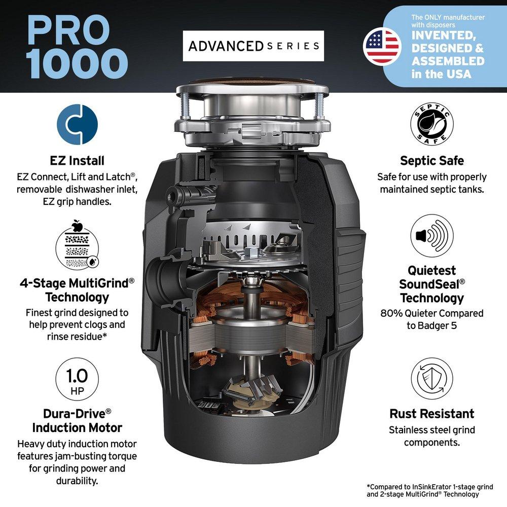 InSinkErator&reg; Black Garbage Disposal 