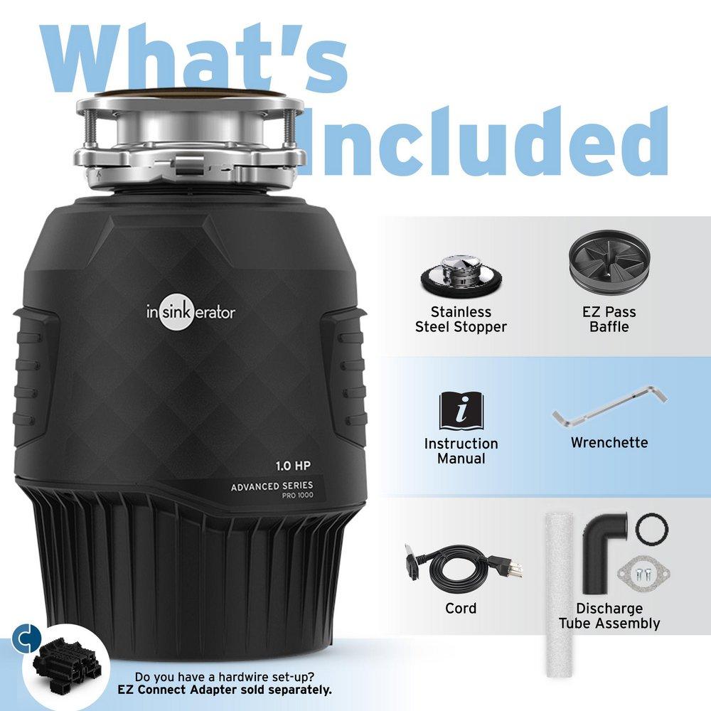 1 hp Pro 1000 Garbage Disposal with Cord 