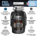 1-1/4 hp Pro 1250 Garbage Disposal with Cord 