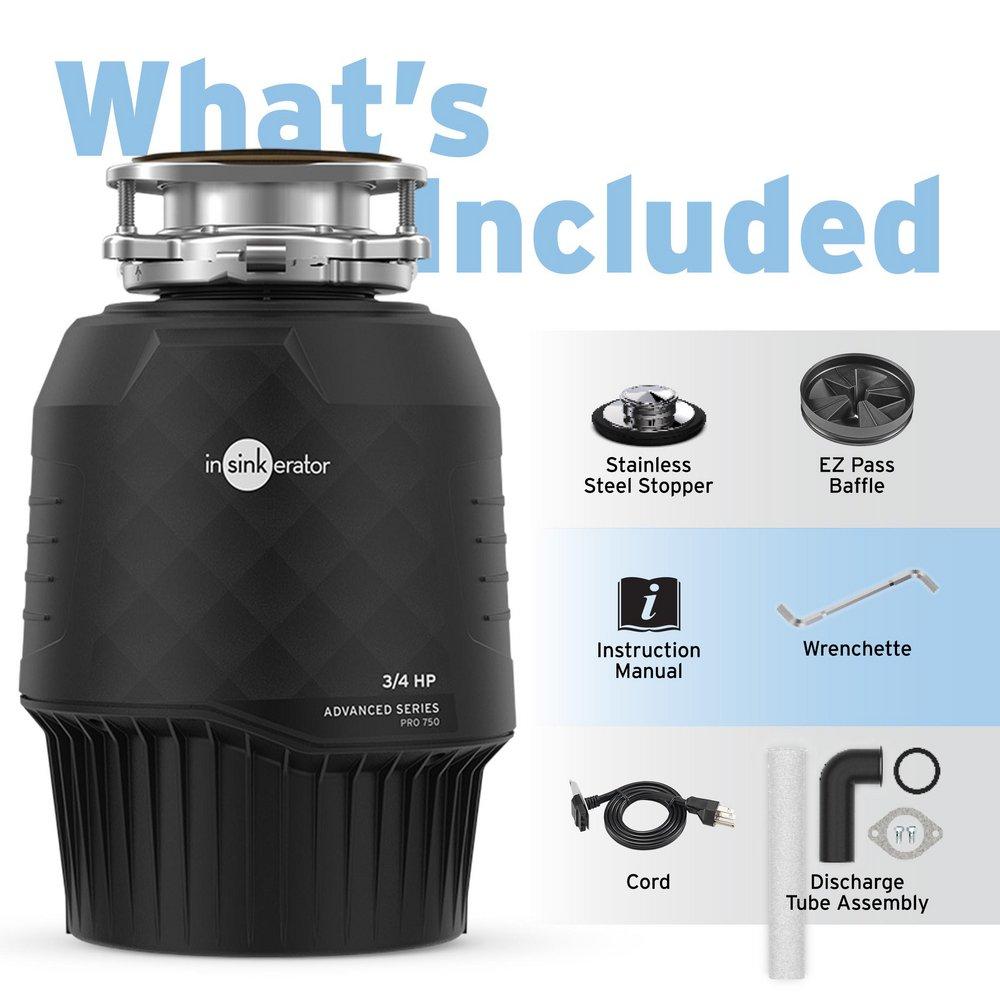 InSinkErator&reg; Black Continuous Feed Garbage Disposal with SoundSeal Technology 