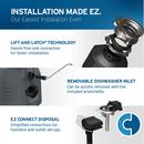 InSinkErator&reg; Black 1725 RPM Garbage Disposal in Black Enamel 