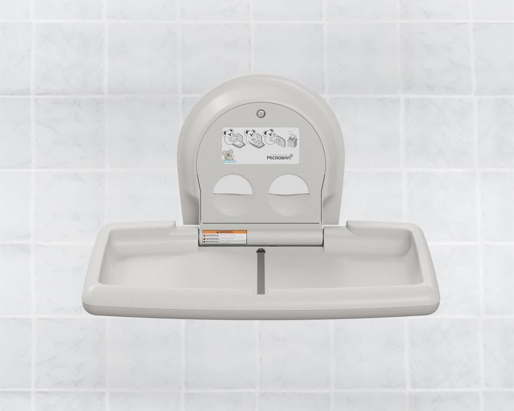 BABY CHANGING STATION PLASTIC HORZ GRAN 