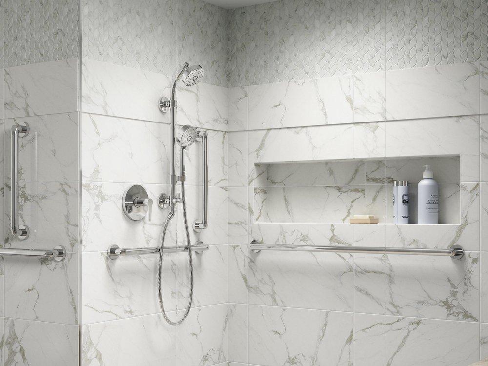 KOHLER Matte Black Multi Function Shower System 