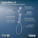 KOHLER Matte Black Multi Function Shower System 