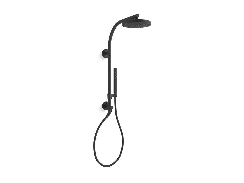 KOHLER Matte Black Multi Function Shower System 