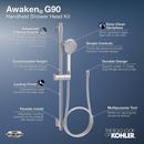 Multi Function Hand Shower in Vibrant Brushed Moderne Brass 