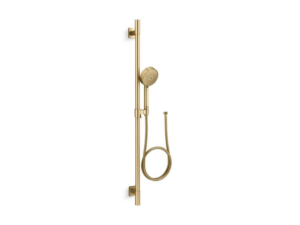 Multi Function Hand Shower in Vibrant Brushed Moderne Brass 
