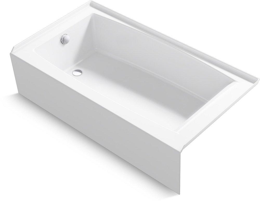 60 in. x 32 in. Alcove Bathtub with Left Drain 