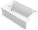 60 in. x 32 in. Alcove Bathtub with Left Drain 