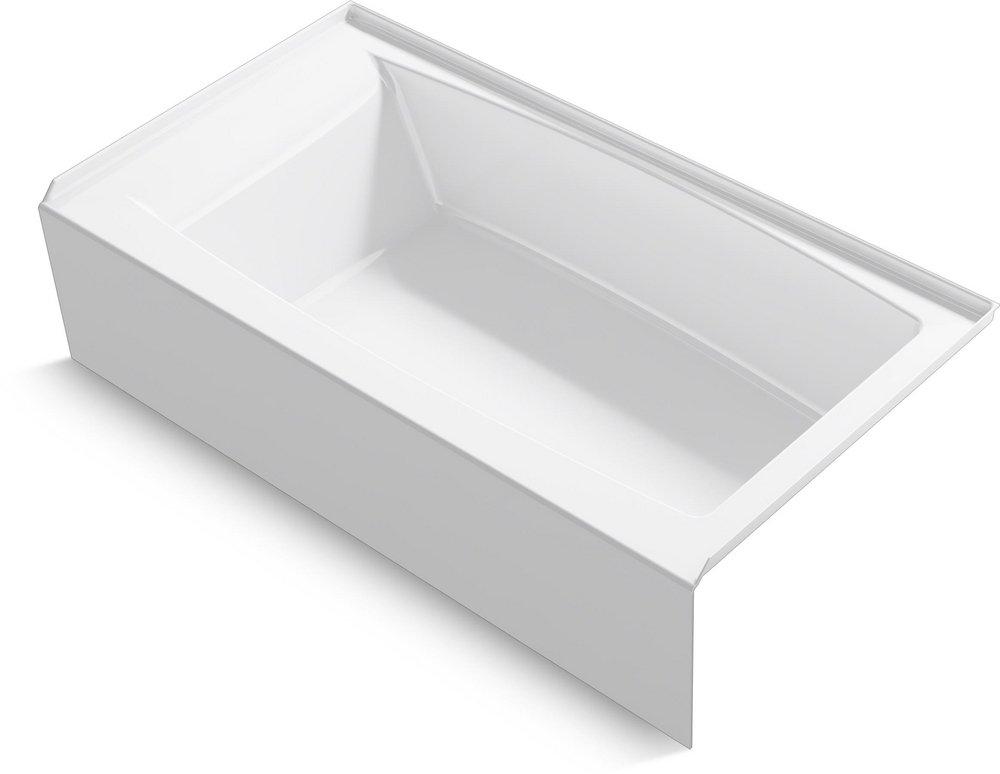 60 in. x 32 in. Alcove Bathtub with Right Drain 
