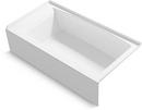 60 in. x 32 in. Alcove Bathtub with Right Drain