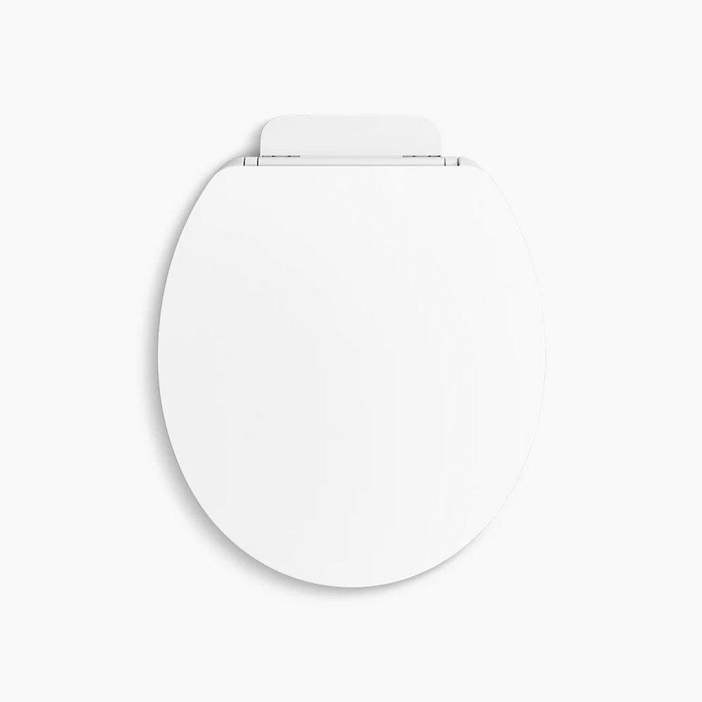 KOHLER White Round Closed Front with Cover Toilet Seat 