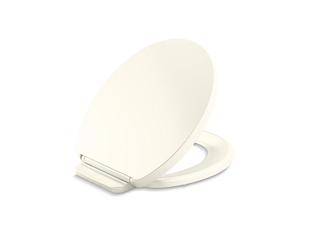 KOHLER Biscuit Round Closed Front with Cover Toilet Seat 