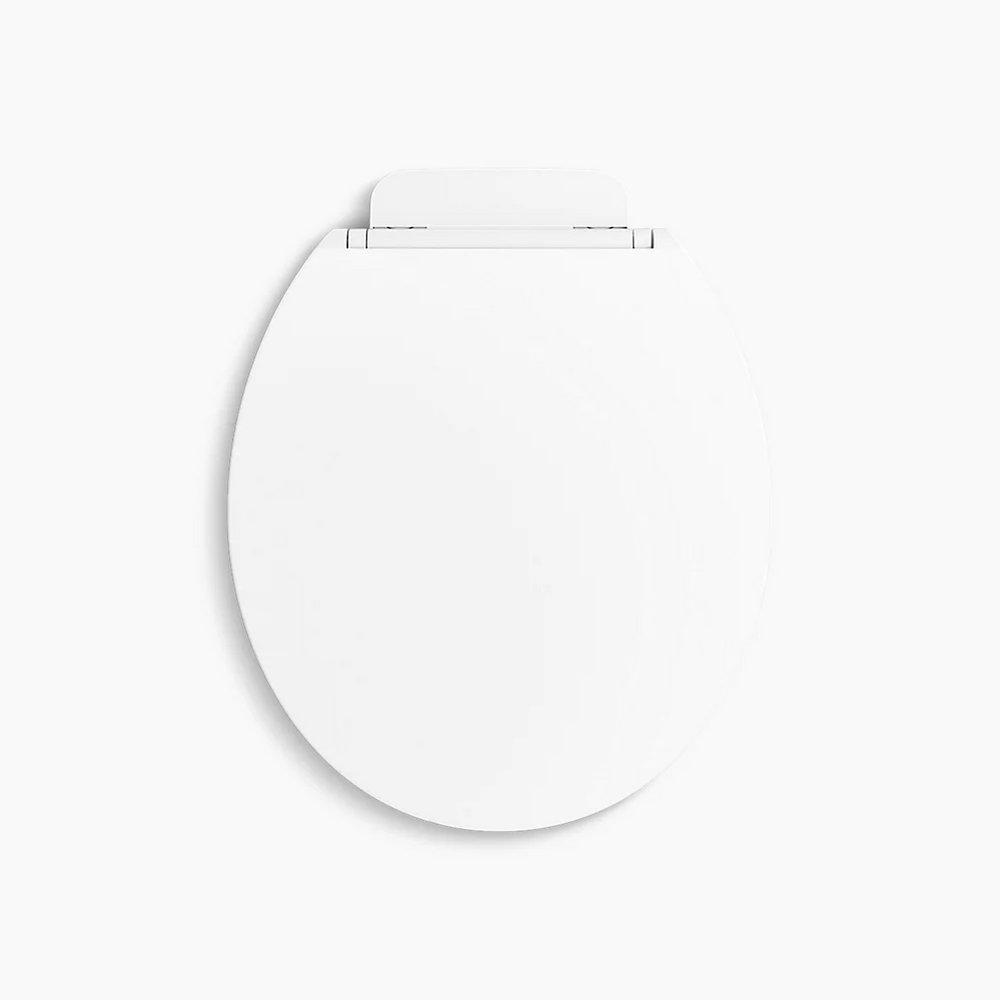 KOHLER White Round Closed Front with Cover Toilet Seat 