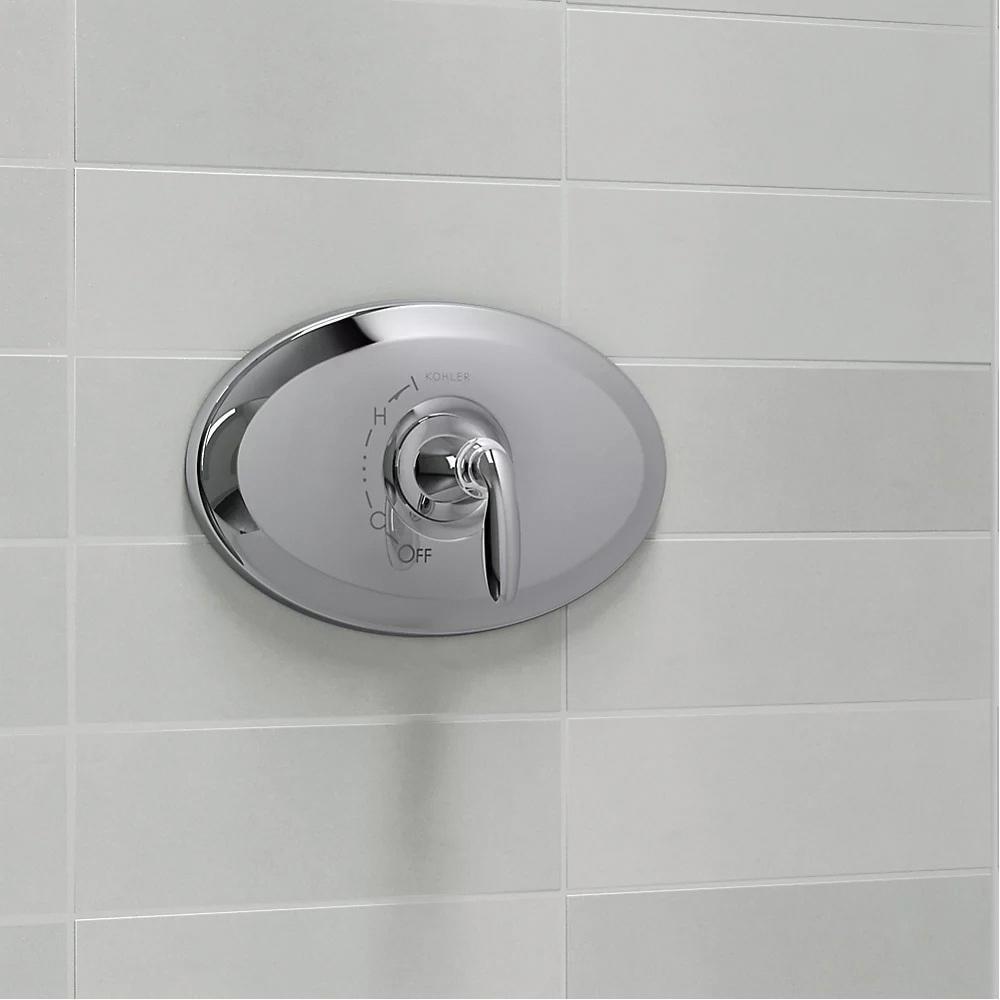 KOHLER Vibrant&reg; Brushed Nickel Single Handle Pressure Balancing Valve Trim 