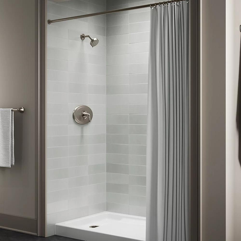 KOHLER Vibrant&reg; Brushed Nickel Single Handle Pressure Balancing Valve Trim 