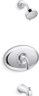 One Handle Single Function Bathtub & Shower Function in Polished Chrome (Trim Only)