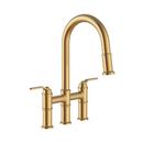 KINZIE 2H BRIDGE PULL-DOWN KITCHEN FAUCET 1.75GPM BRUSHED BRONZE 