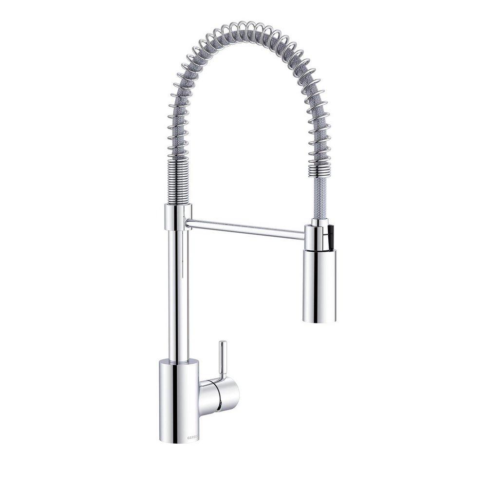 Gerber Plumbing Chrome Single Handle Pre-Rinse Kitchen Faucet 