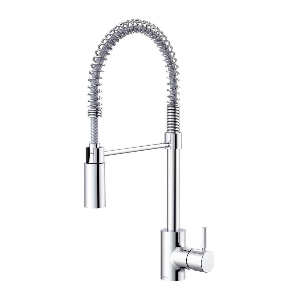 Gerber Plumbing Chrome Single Handle Pre-Rinse Kitchen Faucet 