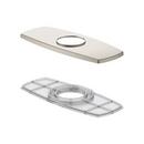 SOFT SQUARE COVER PLATE ASSEMBLY FOR 4 CENTERPLATE LAVATORY FAUCET BRUSHED NICKEL 