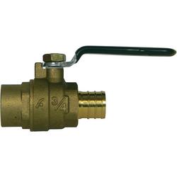 3/4 in. Brass Sweat X Pex Ball Valve