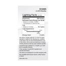 8 WATT A19 LED; CLEAR; 5000K; MEDIUM BASE; 120 VOLT; 4-PACK 