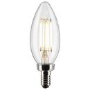 4 WATT B11 LED; CLEAR; CANDELABRA BASE; 3000K; 350 LUMENS; 120 VOLT; 2-PACK 