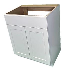24 x 34-1/2 x 21 in. Shaker Vanity Base Cabinet in White