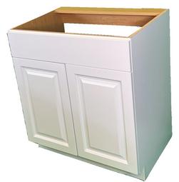 30 x 34-1/2 x 21 in. Raised Panel Vanity in White