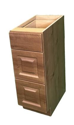 12  x 34.5 x 21 in. 3-Drawer Bathroom Vanity, Raised Panel in Autumn Finish