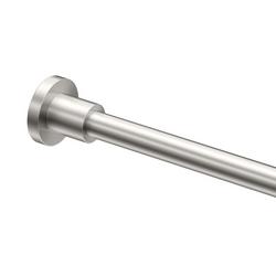 61-1/4 in. Wall Mount Straight Shower Rod in Satin Nickel