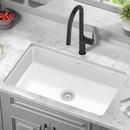 PINTURA 32 UNDERMOUNT PORCELAIN ENAMELED STEEL SINGLE BOWL KITCHEN SINK - GLOSSY 