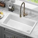 TURINO 33 DUAL MOUNT SINGLE BASIN FIRECLAY KITCHEN SINK 