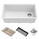 BELLUCCI 33 INCH UNDERMOUNT GRANITE COMPOSITE SINGLE BOWL KITCHEN SINK 