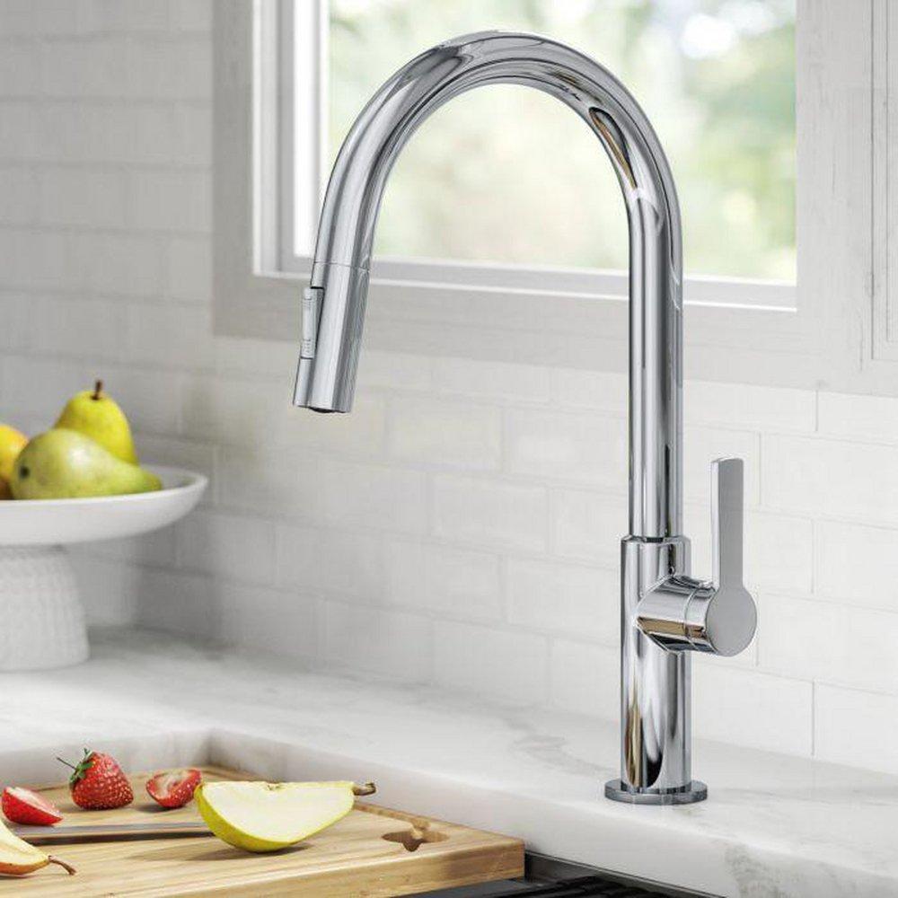 Kraus USA Chrome Single Handle Pull Down Kitchen Faucet 