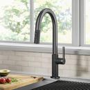 Kraus Matte Black Single Handle Pull Down Kitchen Faucet 