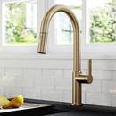Kraus USA Spot Free Antique Champagne Bronze Single Handle Pull Down Kitchen Faucet 