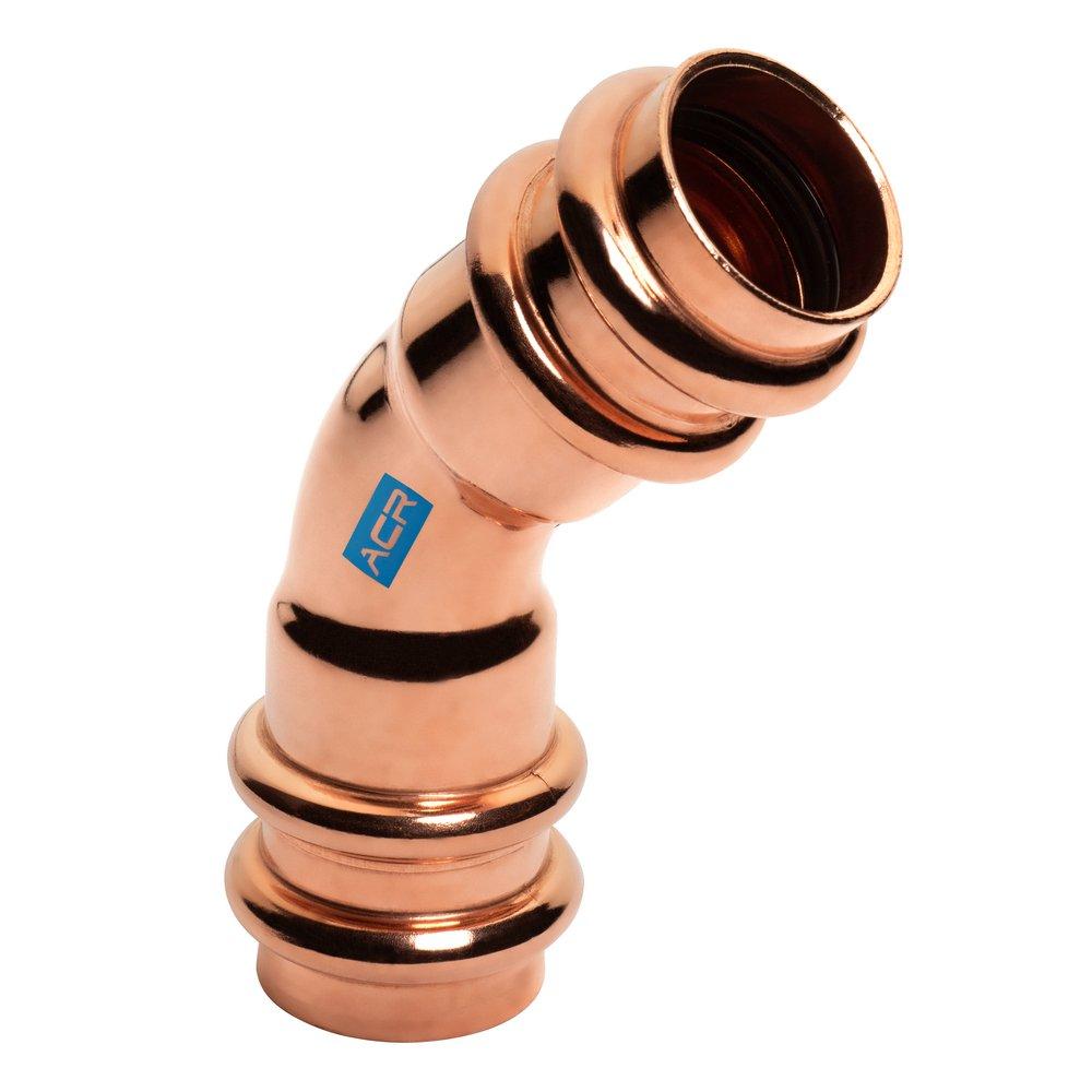 3/8 ACR PRESS LR 45 ELL 