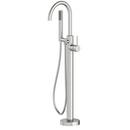 PT95826 ROUND FREESTANDING FILLER BRUSHED NICKEL